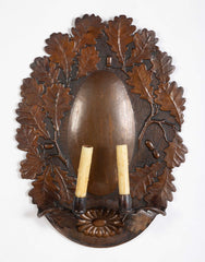 Pair of Dutch Baroque Style Copper Repousse Sconces