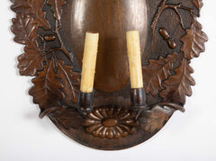 Pair of Dutch Baroque Style Copper Repousse Sconces