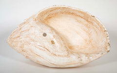 Giant Wood Carved Painted Seashell