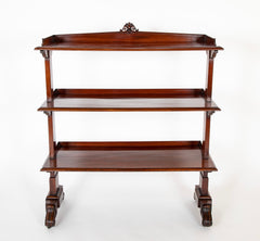 A William IV Mahogany Three Tier Etagere