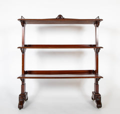 A William IV Mahogany Three Tier Etagere