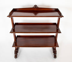 A William IV Mahogany Three Tier Etagere