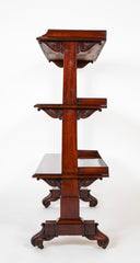 A William IV Mahogany Three Tier Etagere