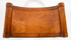 Biedermeier Style Walnut and Ebonized Bench