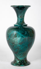 An Italian Green Faux Marble Composition Vase