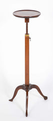 19th Century English Regency Mahogany Adjustable Candle Stand Pedestal