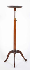 19th Century English Regency Mahogany Adjustable Candle Stand Pedestal