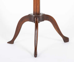 19th Century English Regency Mahogany Adjustable Candle Stand Pedestal