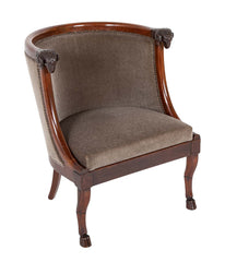 Pair of French Empire Armchairs Attributed to Jacob Desmalter