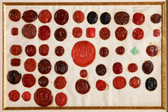 Set of Four 18th Century Northern European Red Wax Intaglios