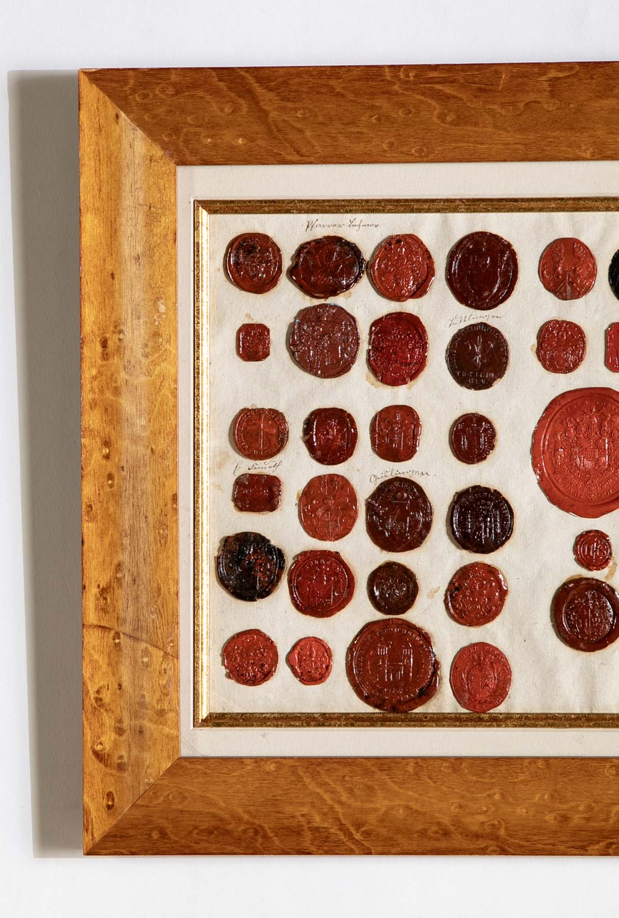 Set of Four 18th Century Northern European Red Wax Intaglios