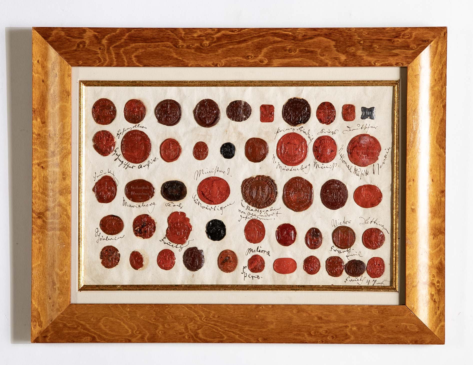Set of Four 18th Century Northern European Red Wax Intaglios