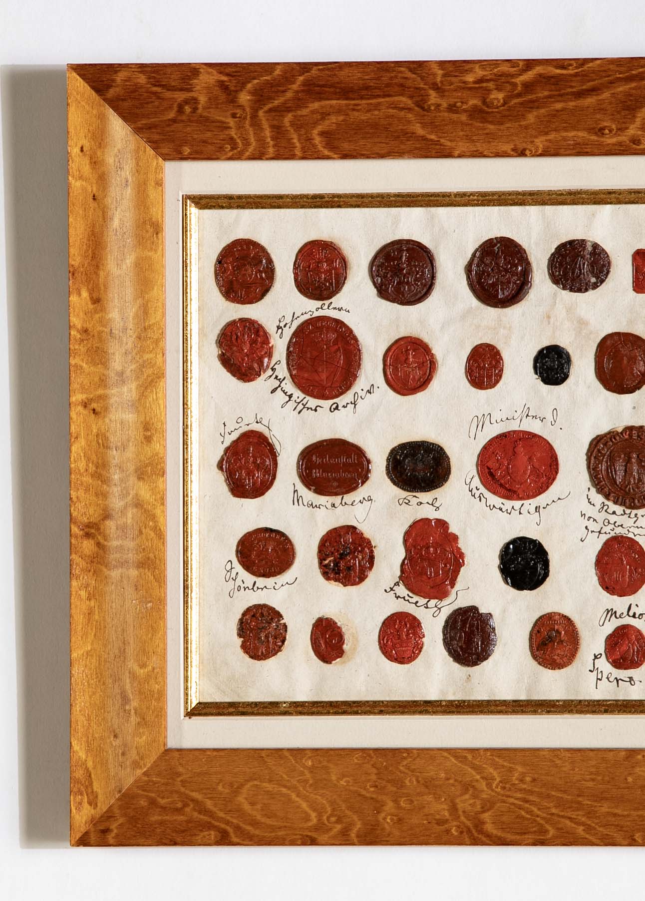 Set of Four 18th Century Northern European Red Wax Intaglios