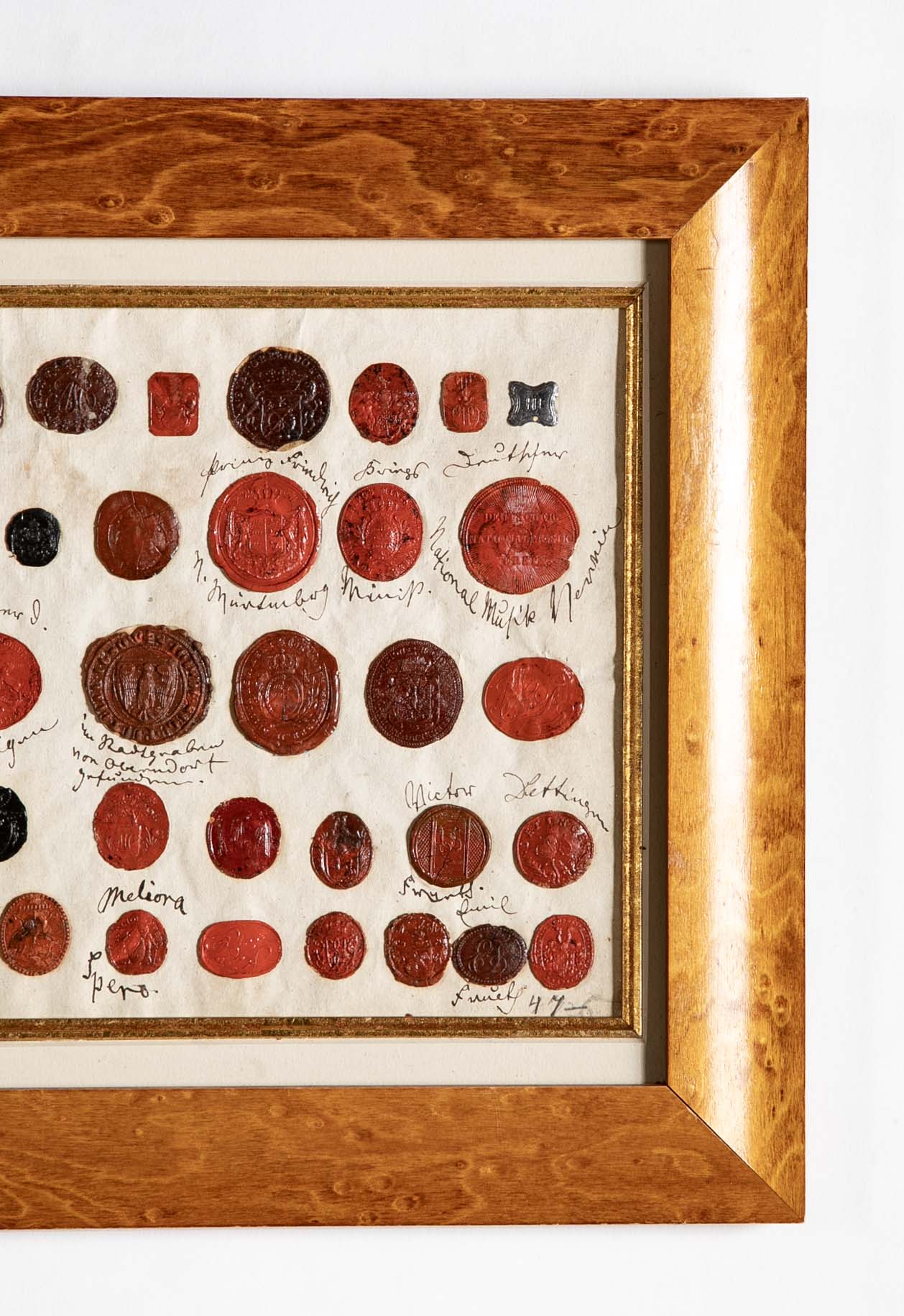 Set of Four 18th Century Northern European Red Wax Intaglios