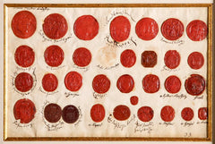 Set of Four 18th Century Northern European Red Wax Intaglios