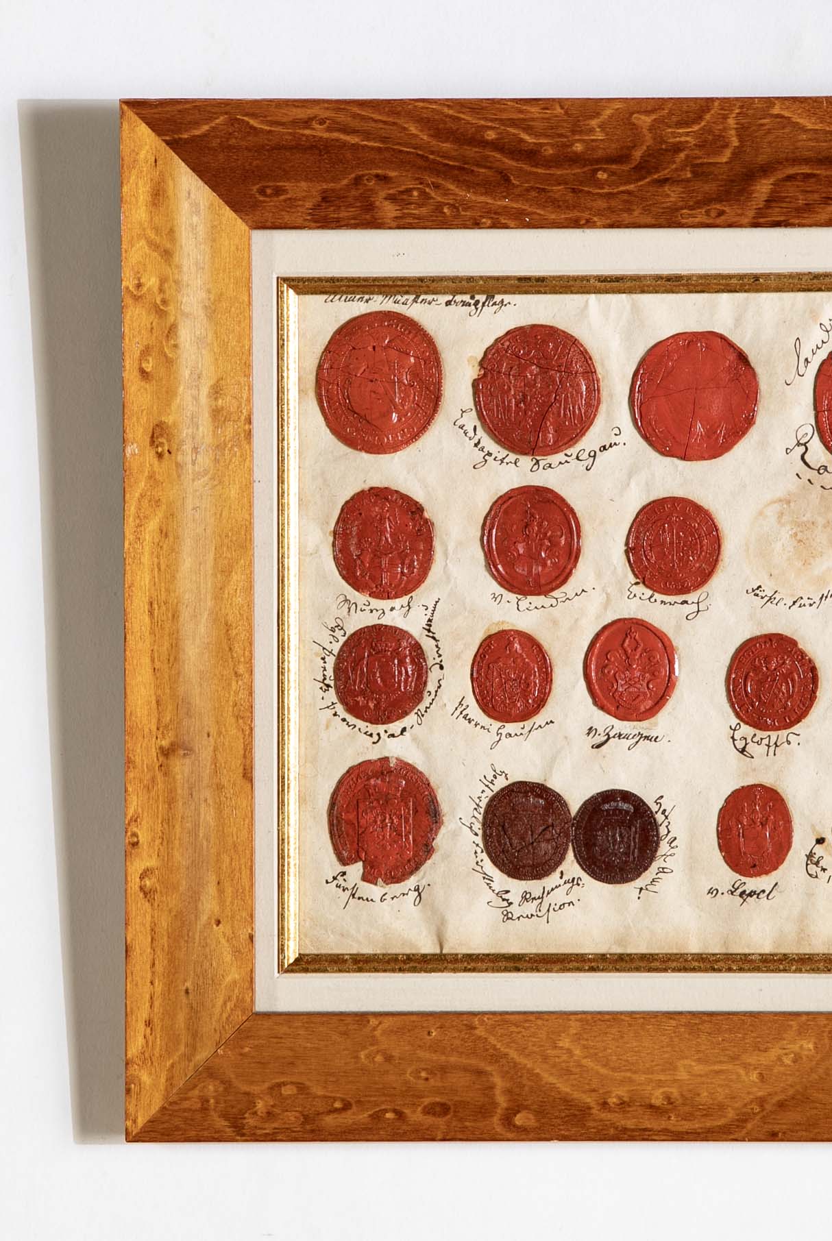 Set of Four 18th Century Northern European Red Wax Intaglios