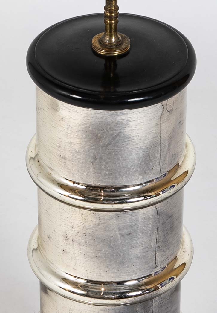 Pair of Mid 20th Century Large Scale Mercury Glass Table Lamps