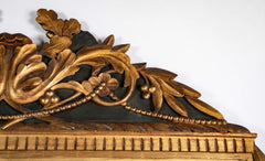 19th Century Italian Neoclassical Gilt Wood & Painted Large Scale Mirror