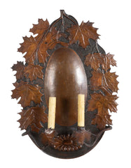 Pair of Dutch Baroque Style Copper Repousse Sconces