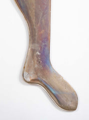 Pair of 1920's American Steel & Iron Stocking Stretchers, Industrial Folk Art