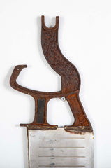 Pair of 1920's American Steel & Iron Stocking Stretchers, Industrial Folk Art