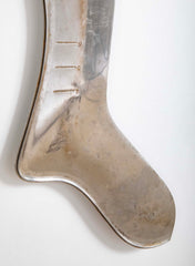 Pair of 1920's American Steel & Iron Stocking Stretchers, Industrial Folk Art