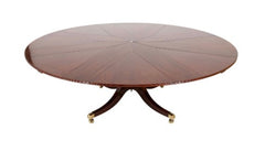 Mahogany Jupe Style Circular Extension Table