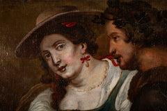 Large Flemish Oil Painting, Circa 1680
