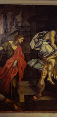 Magnificent 17th Century Italian Oil Painting "The Burning of Troy"