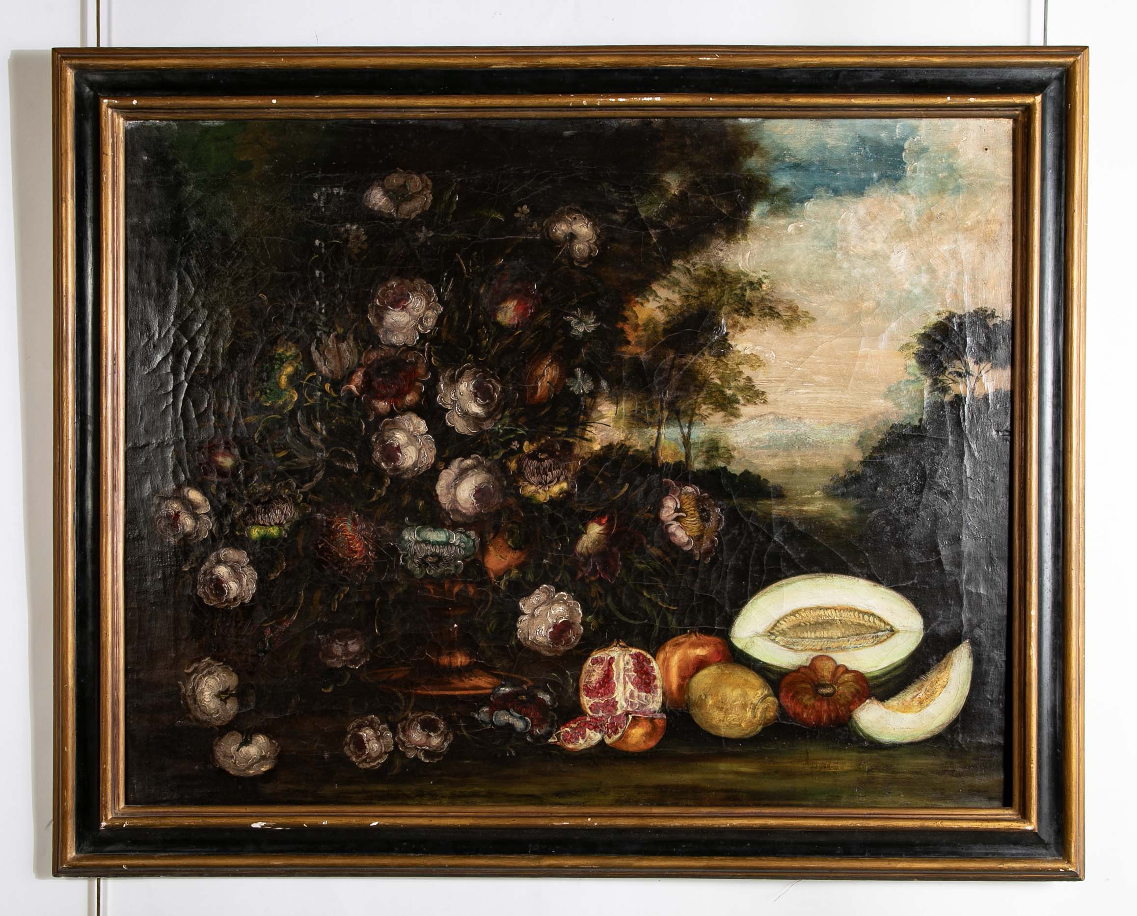 18th Century French Still Life Oil on Canvas