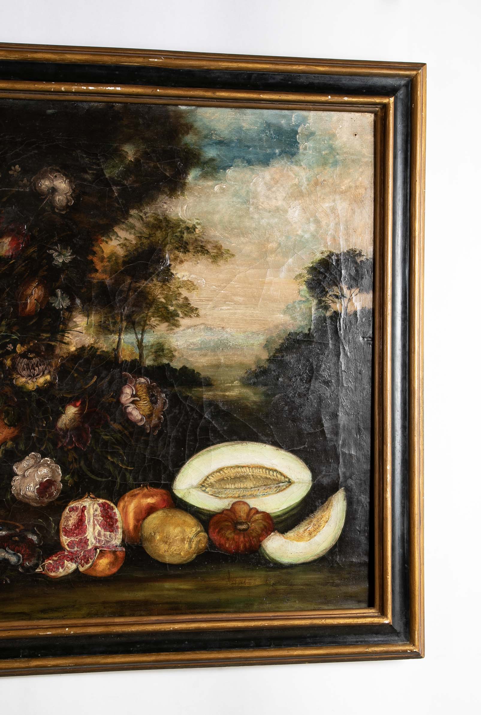18th Century French Still Life Oil on Canvas