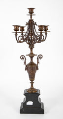 Pair of Mid 19th Century Ornate Metal French Candelabra