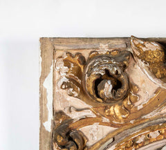 Beautifully Carved Catholic Panneau de Bois with Madonna and Angels