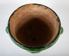An 18th Century French Provincial Green Ceramic Jardiniere