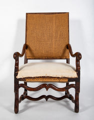 Pair of Louis XIII Style Fauteuils Noyer Provencal