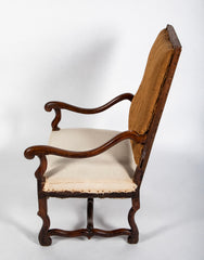 Pair of Louis XIII Style Fauteuils Noyer Provencal