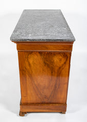 A Louis Philippe Marble Top Four Drawer Commode