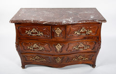 A French 18th Century Marble Top Walnut Commode