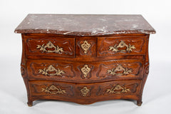 A French 18th Century Marble Top Walnut Commode