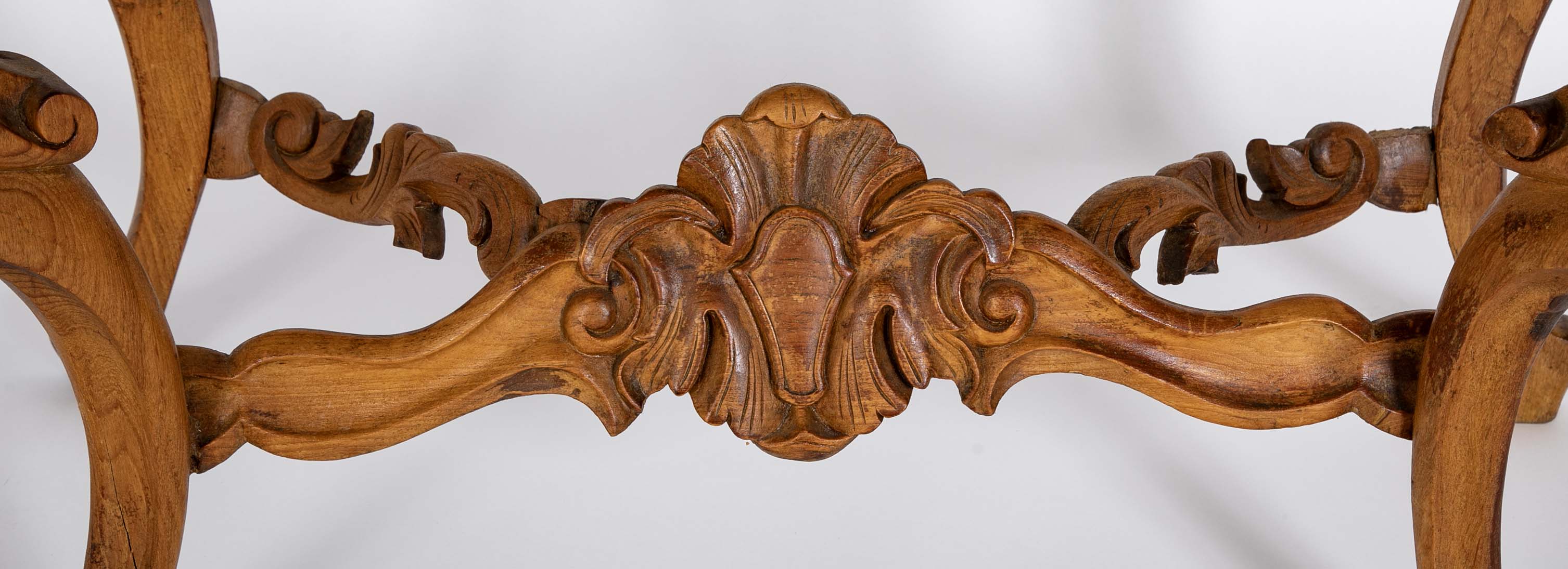 Stunning Rococo Style Marble Top Console