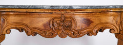 Stunning Rococo Style Marble Top Console