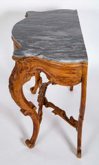 Stunning Rococo Style Marble Top Console