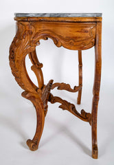 Stunning Rococo Style Marble Top Console