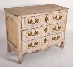 An 18th Century Robust French Provincial Serpentine Front Commode