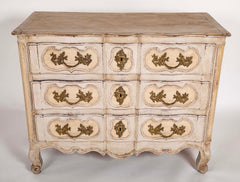 An 18th Century Robust French Provincial Serpentine Front Commode