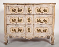 An 18th Century Robust French Provincial Serpentine Front Commode