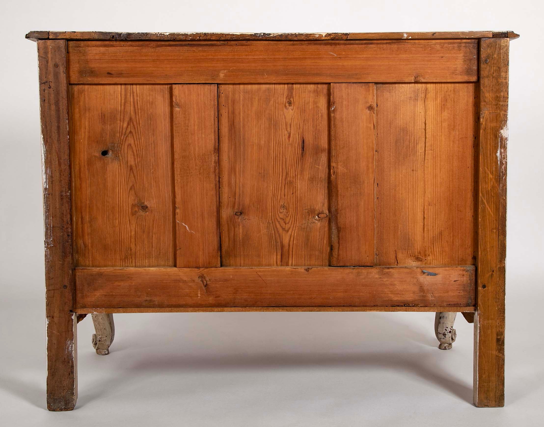 An 18th Century Robust French Provincial Serpentine Front Commode