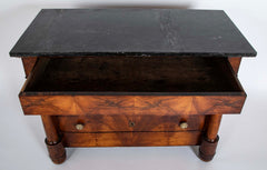 Early 19th Century French Empire Marble Top Commode