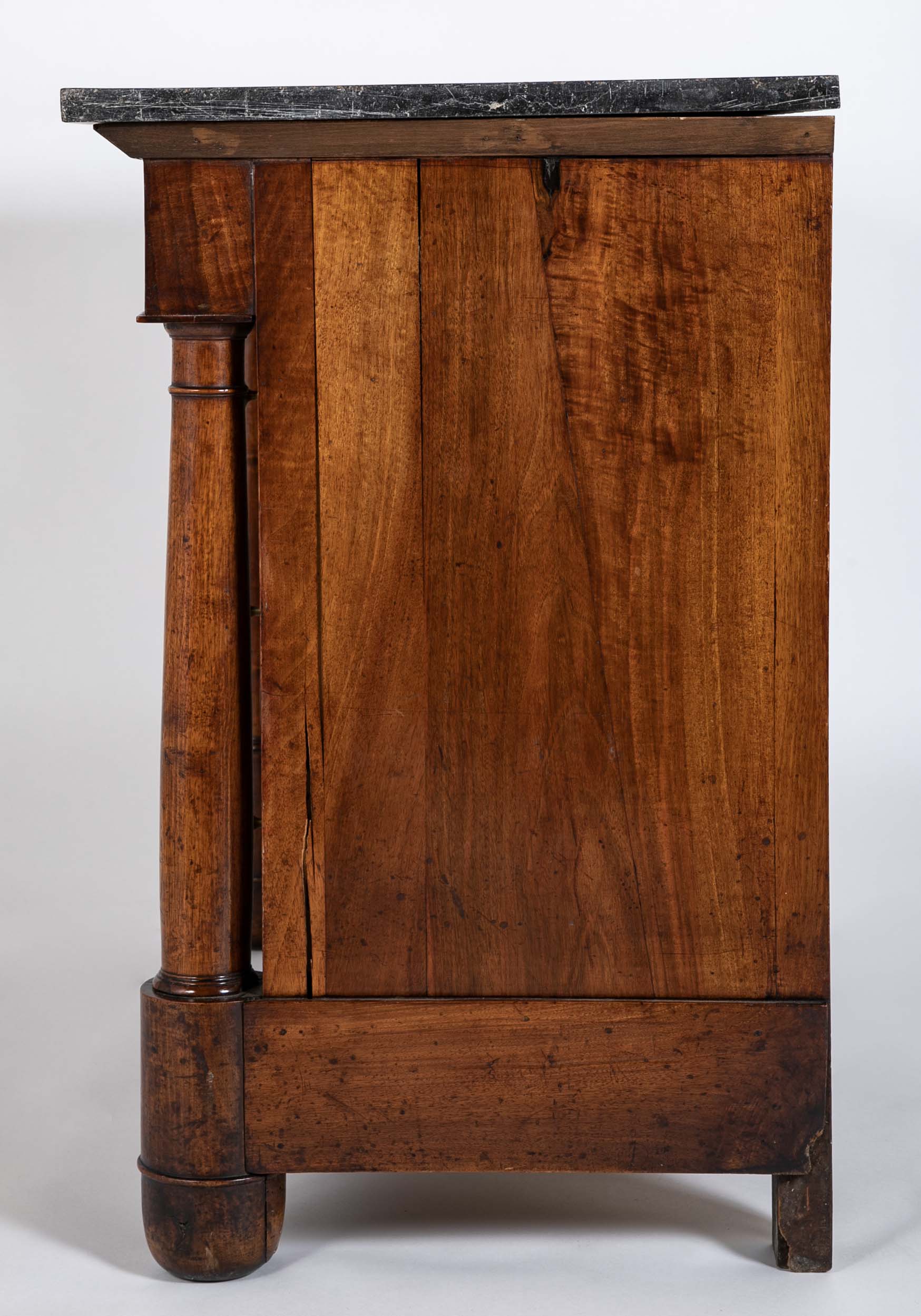 Early 19th Century French Empire Marble Top Commode