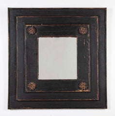 Pair of Black Painted Mirrors, Circa 1780